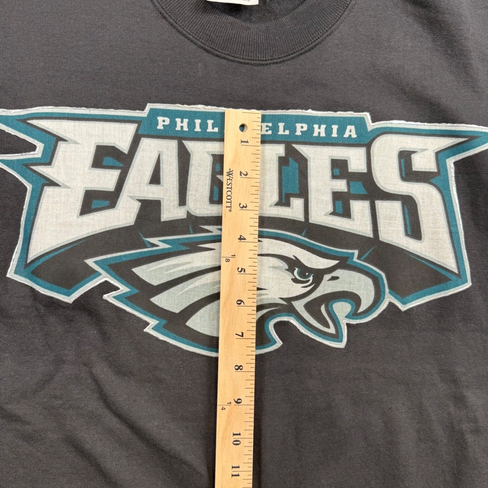 Vintage Hanes Philadelphia Eagles 50/50 Cotton Poly Crewneck Sweatshirt Large - Picture 5 of 10